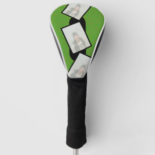Personalised Green Golf Head Cover with Photos