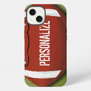 Personalised Green Grunge Football iPhone 13 Case