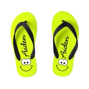 Personalised Green Kid's Jandals
