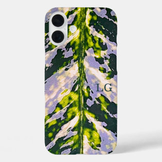 Personalised Green Leaf Apple iPhone Case