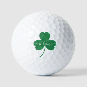 Personalised green leave ignature Golf Gol Balls