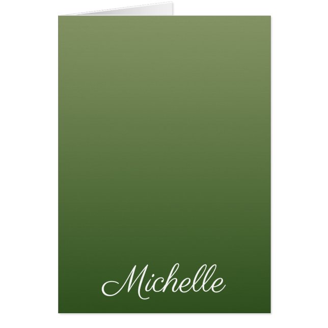Personalised green ombre (Front)