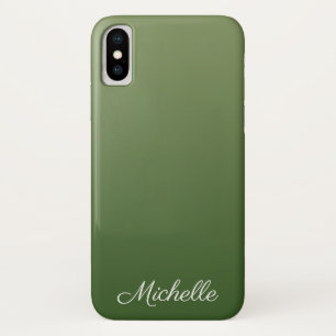 Personalised green ombre Case-Mate iPhone case