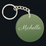 Personalised green ombre key ring<br><div class="desc">Personalised green ombre</div>