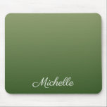 Personalised green ombre mouse pad<br><div class="desc">Personalised green ombre</div>