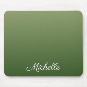 Personalised green ombre mouse pad