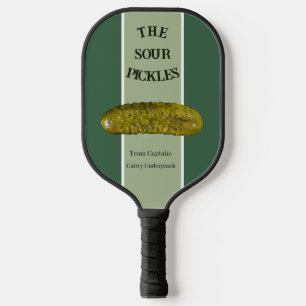 Personalised Green Pickle Image Pickleball Paddle