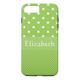 Personalised Green Polka Dots Pattern Case-Mate iPhone Case