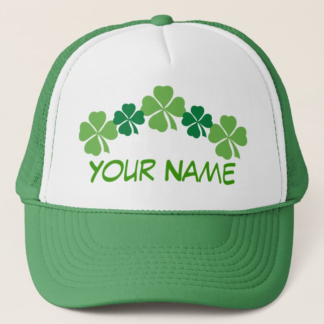Personalised Green St Patricks Day Hat (Front)