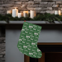 Personalised Green Typography Name Font Collage