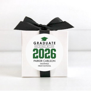 Personalised GreenClass of 2026 Graduation Sticker