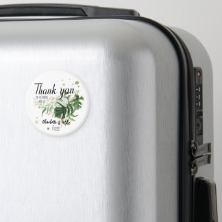 Personalised Greenery Boho Wedding Favour Gifts    Magnet