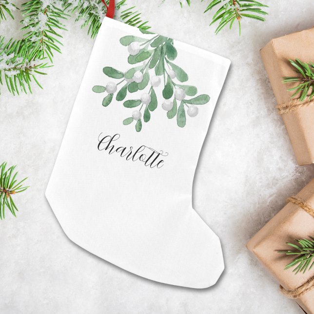 Personalised Greenery Christmas Small Christmas Stocking (Creator Uploaded)
