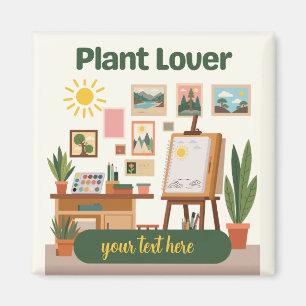 Personalised Greenery & Creative Workspace Design Magnet
