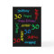 Personalised Greeting Card 30th Birthday, Black