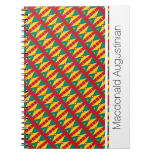 Personalised GRENADA FLAG Notebook