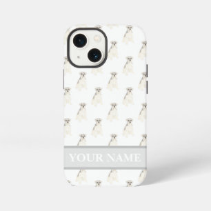 Personalised Grey and White Schnauzer Dog iPhone 13 Mini Case