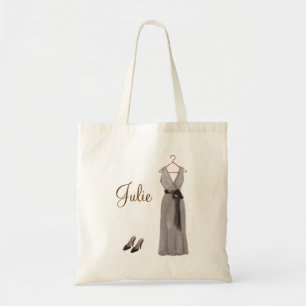 Personalised Grey Bridesmaid Tote Bag