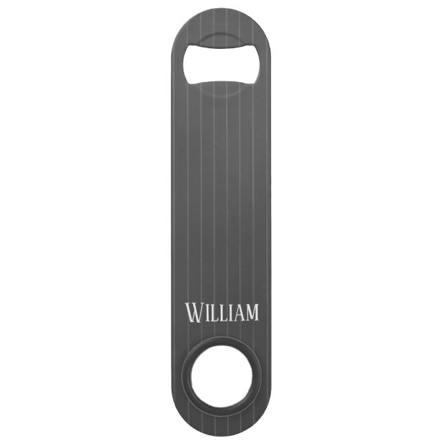 Personalised grey pinstripes (Front)