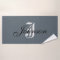 Personalised Grey White Elegant Monogram