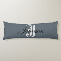 Personalised Grey White Elegant Monogram