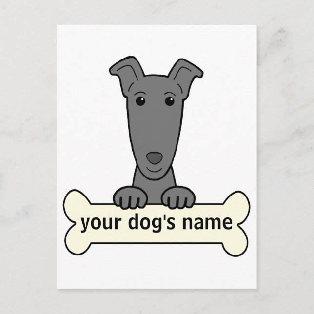 Personalised Greyhound Postcard (Front)