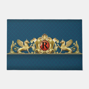 Personalised Griffin Crest Doormat