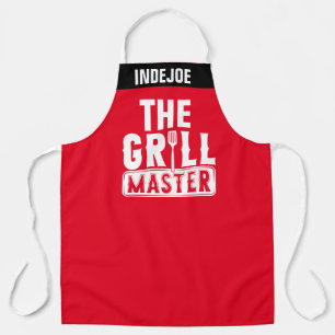 Personalised Grill Master Chef Apron with Custom 