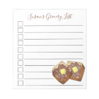 Personalised Grocery List Buttered French Toast