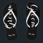 Personalised Groom Flip Flops with Name<br><div class="desc">The perfect pair of flip flops for the Groom!  Personalise them with his name,  or remove all together.</div>