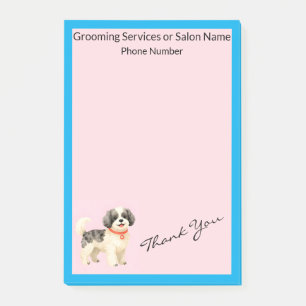 Personalised Grooming Dog Modern Collection Post-it Notes