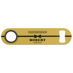 Personalised Groomsman Bar Key Bottle Opener