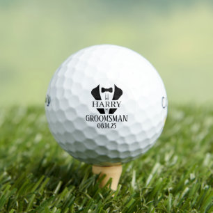 Personalised Groomsman Best Man Wedding Party Golf Balls