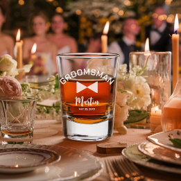 Personalised Groomsman Shot glass