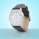 Personalised Groomsman Wedding Bridal Party Watch<br><div class="desc">For a special Groomsman who went beyond his duties on your wedding day. Add his name to replace the Groomsman text or keep it as is. A classic wristwatch that will stand the test of time. Suitable for all male members of the wedding party. Best Man, Father of the Bride,...</div>