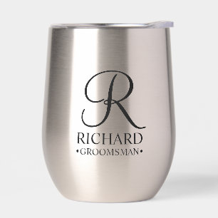 Personalised Groomsman's Name and Monogram