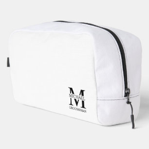Personalised Groomsman's Name and Monogram Dopp Kit