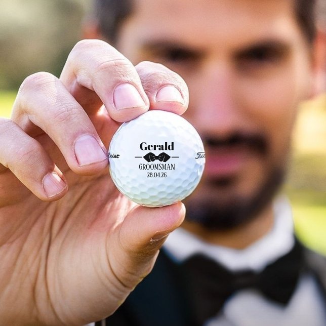 Personalised Groomsmen Bridal Wedding  Golf Balls (Creator Uploaded)