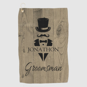 Personalised Groomsmen Golf Towel