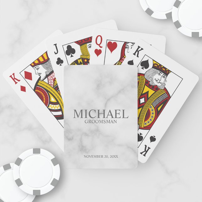 Personalised Groomsmen Playing Cards (Creator Uploaded)