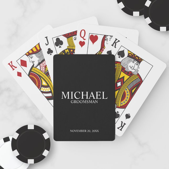 Personalised Groomsmen Playing Cards (Creator Uploaded)