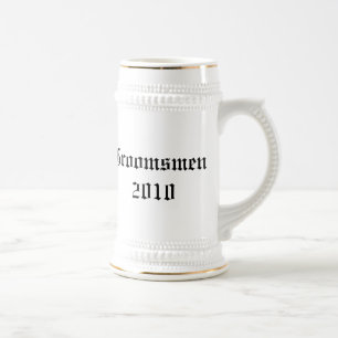 Personalised groomsmen Wedding favour stein