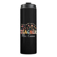 Personalised Groovy Flowers Teacher Custom Gift