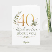 Personalised Group 40th Birthday Gift