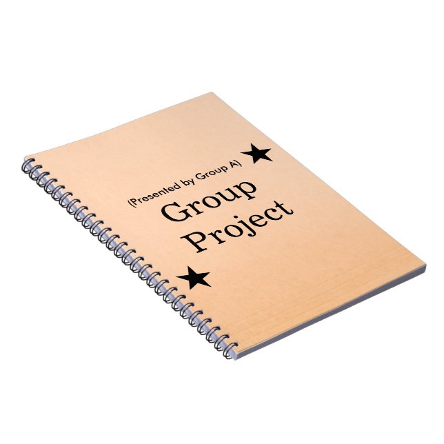 Personalised Group Project File Folder Design Notebook (Right Side)