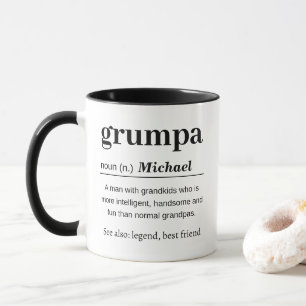 Personalised Grumpa Definition Mug