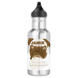 Personalised Grumpy AFICIONADO Puggy Cigar 532 Ml Water Bottle
