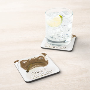 Personalised Grumpy AFICIONADO Puggy Cigar Coaster