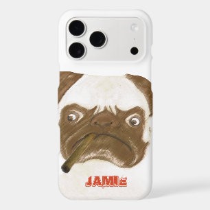 Personalised Grumpy Puggy with Cigar