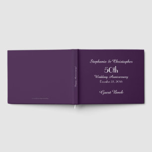 Personalised Guest Book 50th Anniversary Party